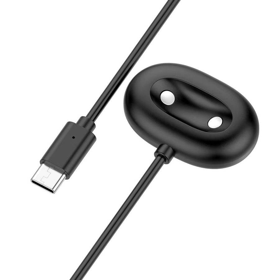 Google Pixel Watch 4 Schlüsselanhänger Kabelloses Schnellladegerät mit seitlichem Dock, Schwarz - Bild 4