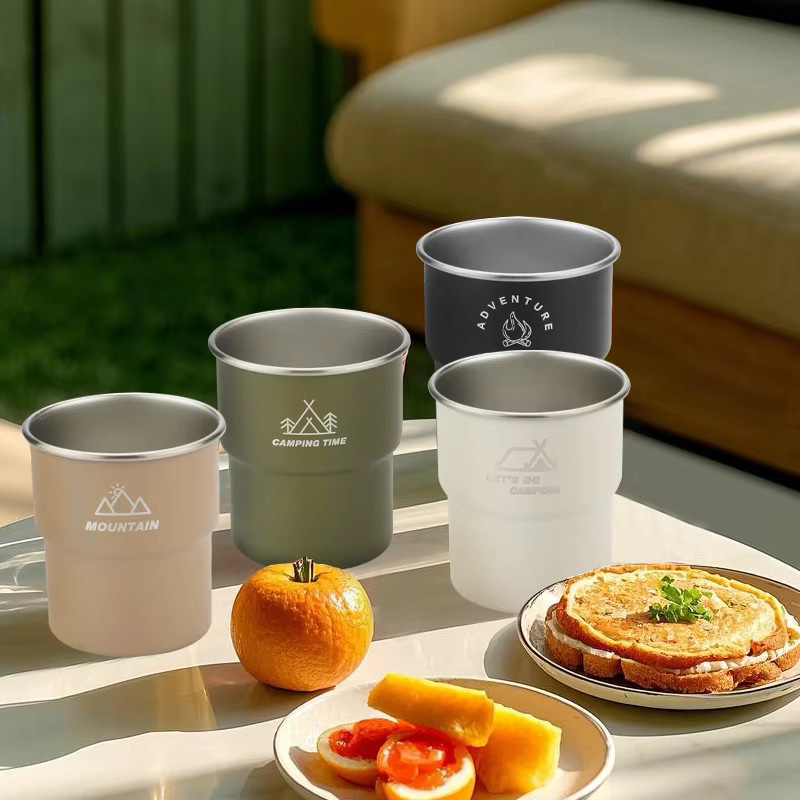 CampingCup Edelstahlbecher in verschiedenen Farben für Picknick, Wandern und Outdoor-Aktivitäten - Bild 3