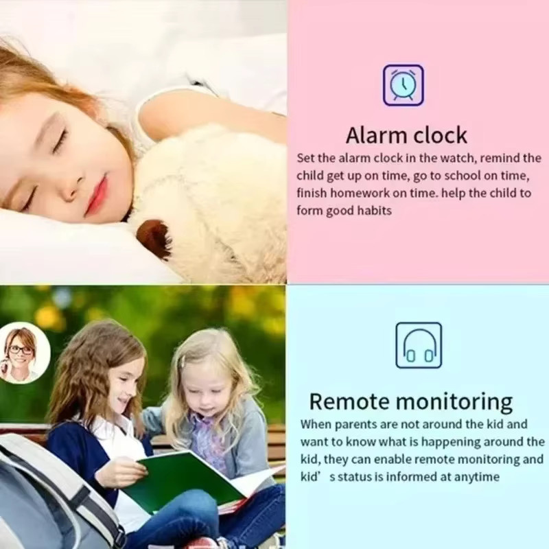 Lenovo Kinderkamera Smartwatch mit 5G, GPS-Ortung, SIM-Karte, Anruffunktion und SOS-Notruf, wasserdicht, Farbe: Rot - Bild 4