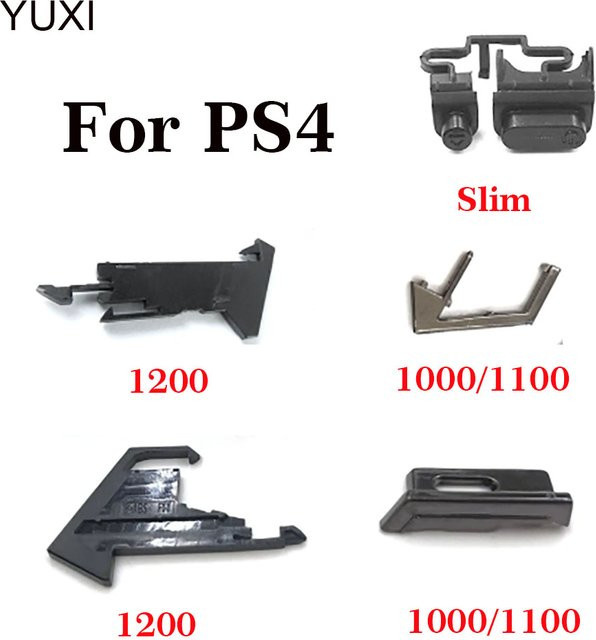 YUXI Power- und Auswerfen-Tasten für PS4 1000, 1100, 1200 und Slim in Schwarz - Bild 1