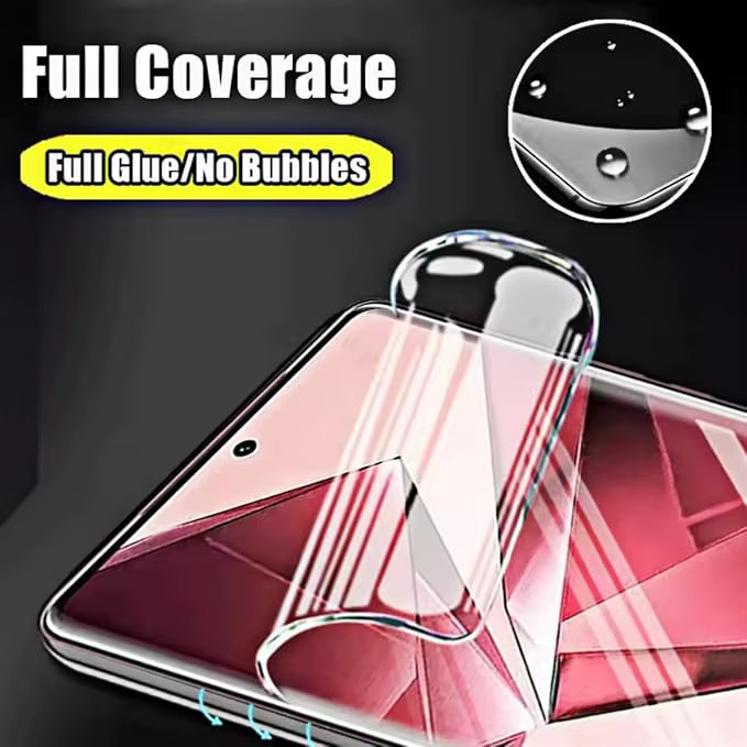 3er Pack Hydrogel-Displayschutz Folie für VIVO V50, VIVO V50 Lite 4G und VIVO V50 Lite 5G, transparent - Bild 5
