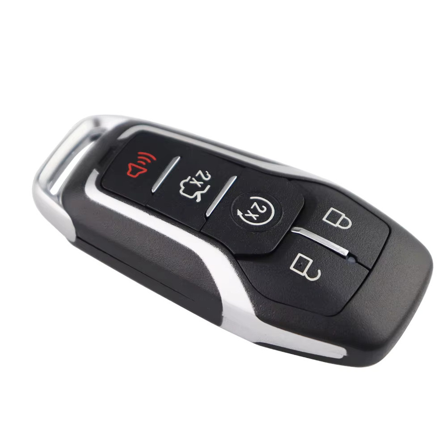 YIQIXIN Intelligentes Fernbedienungs-Schlüsseletui für Ford Mustang Fusion Edge Explorer Escape Focus C-Max Transit Mondeo Kuga Ranger Flex Mercury 2013-2017 in Schwarz - Bild 3