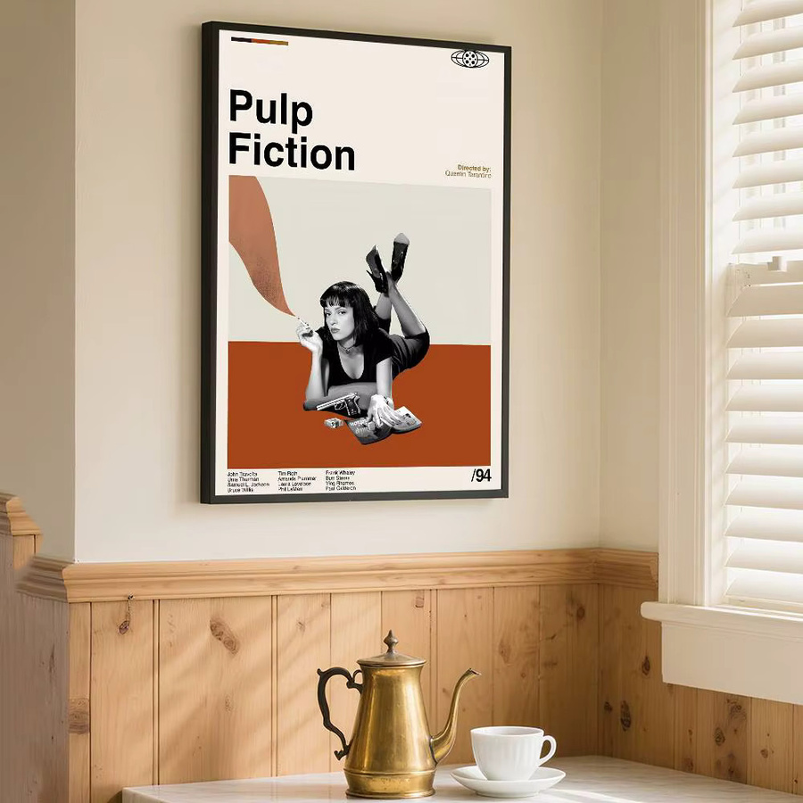 Kayou Film- und Fernsehserien-Poster Pulp Fiction The Godfather als Kunstdruck im Anime-Stil, mehrfarbig, Papierposter - Bild 4