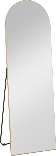 HOMCOM Ganzkörperspiegel Aosom in Gold, gewölbter Standspiegel mit bruchsicherem Glas, Höhe: 150 cm, Breite: 50 cm - Bild 1