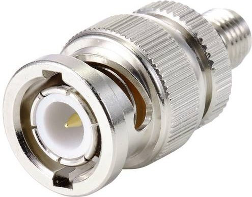 TRU COMPONENTS SMA-Adapter SMA-Buchse auf BNC-Stecker in Silber - Bild 1