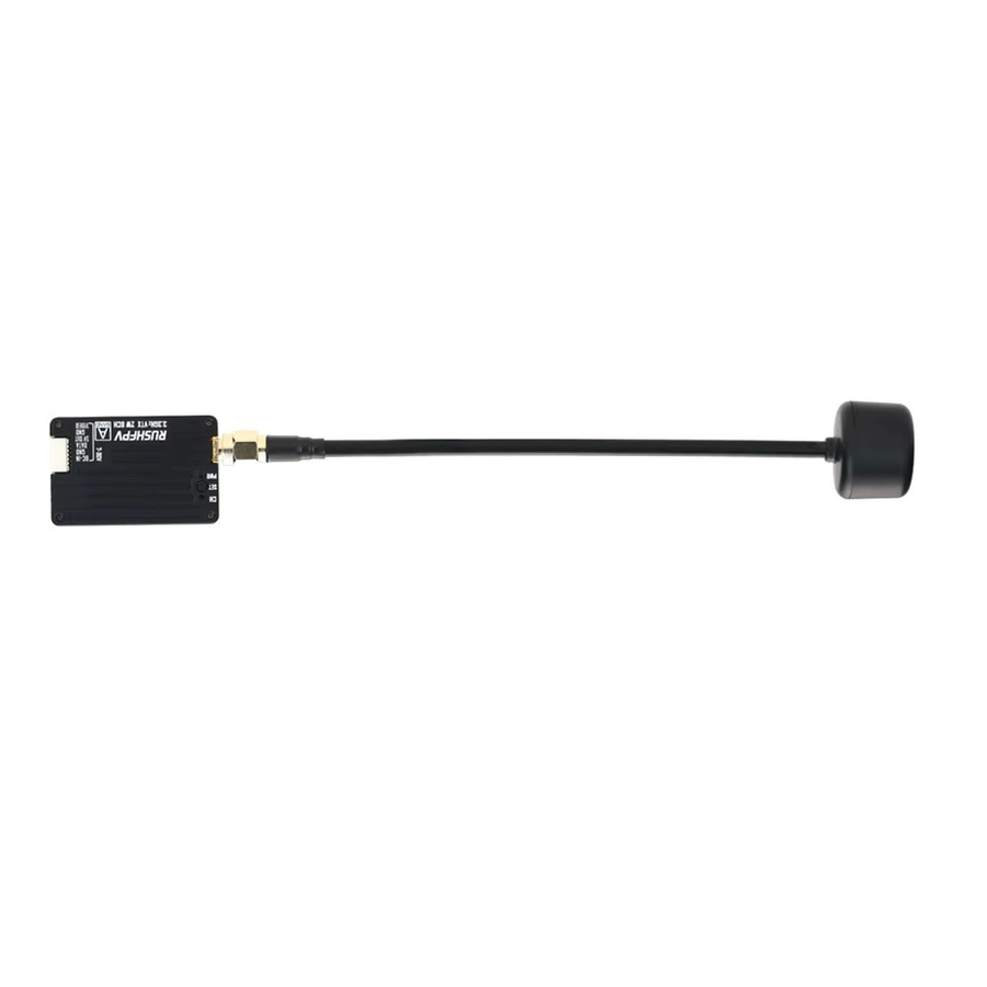 RUSHFPV 3,3G 2W VTX Sender FPV Sender Empfänger DVR Modul mit Antenne in Schwarz für RC Long Range Racer FPV Drohnen - Bild 3