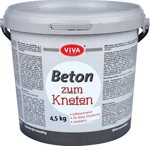 Viva Decor Beton zum Kneten, Grau, 4,5 kg - Bild 1