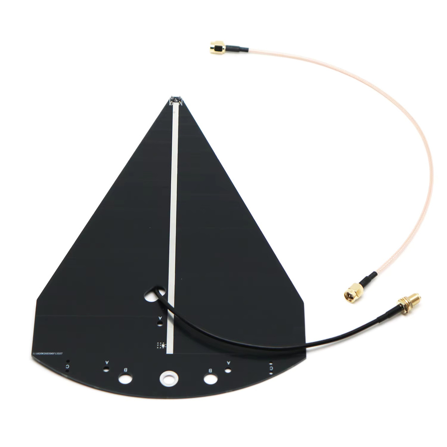 Dykbcells Logarithmisch-Periodische Richtantenne 50MHz-6000MHz mit LNA RF-Leistungsverstärker für 1,2G, 1,5G, 2,4GHz, 5G, 5,8GHz in Schwarz - Bild 3