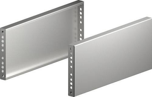 Rittal VX Sockelblende aus rostfreiem Stahl in Silber, 2 Stück - Bild 1