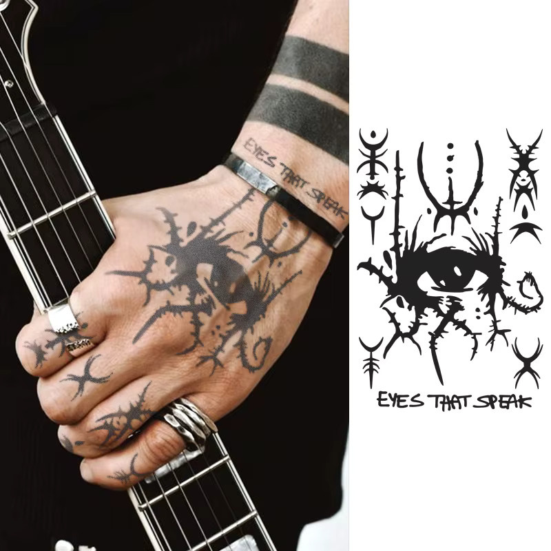 JKCODE TATTOO Temporäre Tattoos, Augapfel-Design, wasserfest - Bild 2