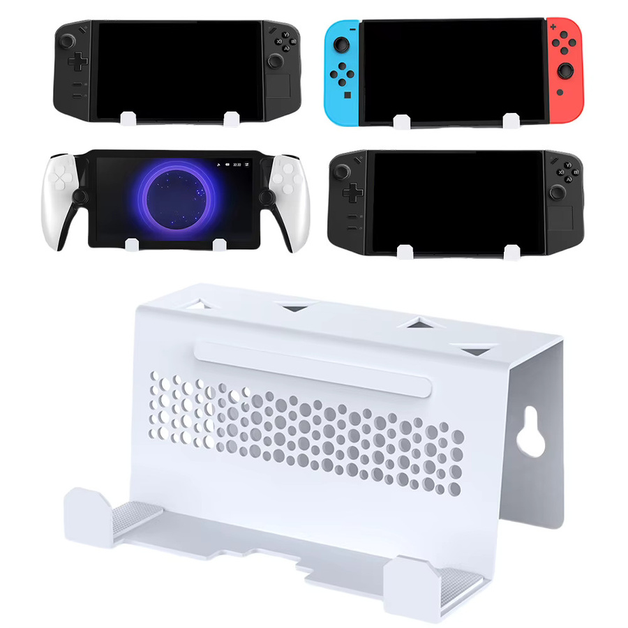 Platzsparende TV-Dockingstation Wandhalterung in Weiß für ROG Ally X, PS5 Portal und Steam Deck - Bild 4