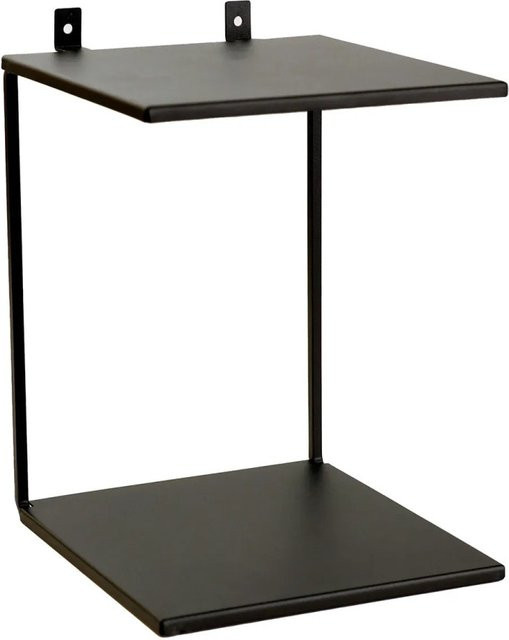 Denpanels Doppelregal für Akustikpaneele aus Stahl in Schwarz Matt, Breite: 15 cm, Höhe: 16,3 cm - Bild 1