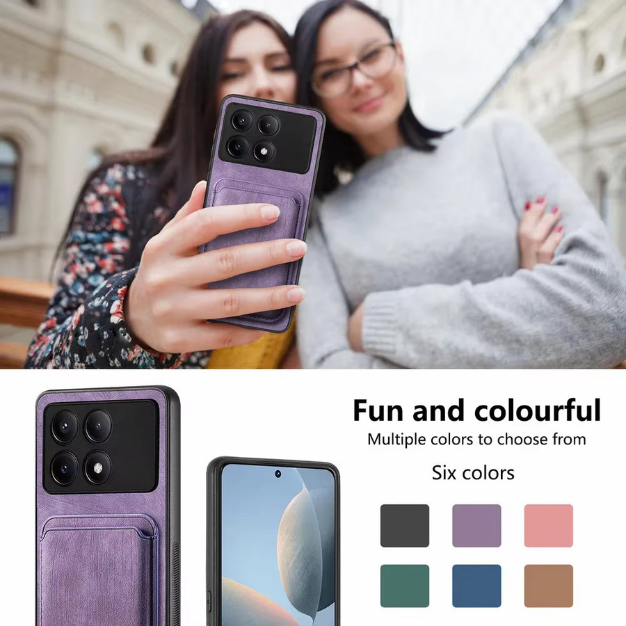 Abnehmbare Leder-Kartenhülle mit Magnetverschluss für Xiaomi Poco F8 Ultra X8 Pro Max 5G in Grün - Bild 3