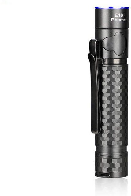 Brinyte E18 Wiederaufladbare LED-Taschenlampe mit 1200 Lumen, Schwarz, IP68 wasserdicht, EDC-Taschenlampe aus Metall - Bild 1