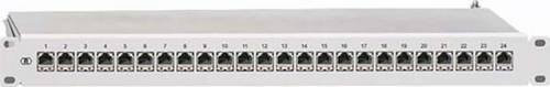 Rutenbeck Netzwerk-Patchpanel PP-ClassEA iso-24/1U CAT 5e, 24 Ports, Silber, Breite: 483 mm - Bild 1