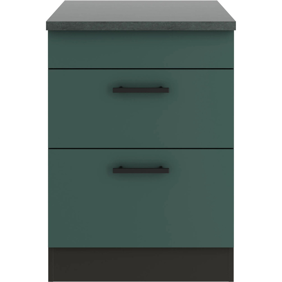 OPTIFIT Verona405 Küchen-Unterschrank in Steingrün mit modernem mattem Design, Breite: 60 cm - Bild 2