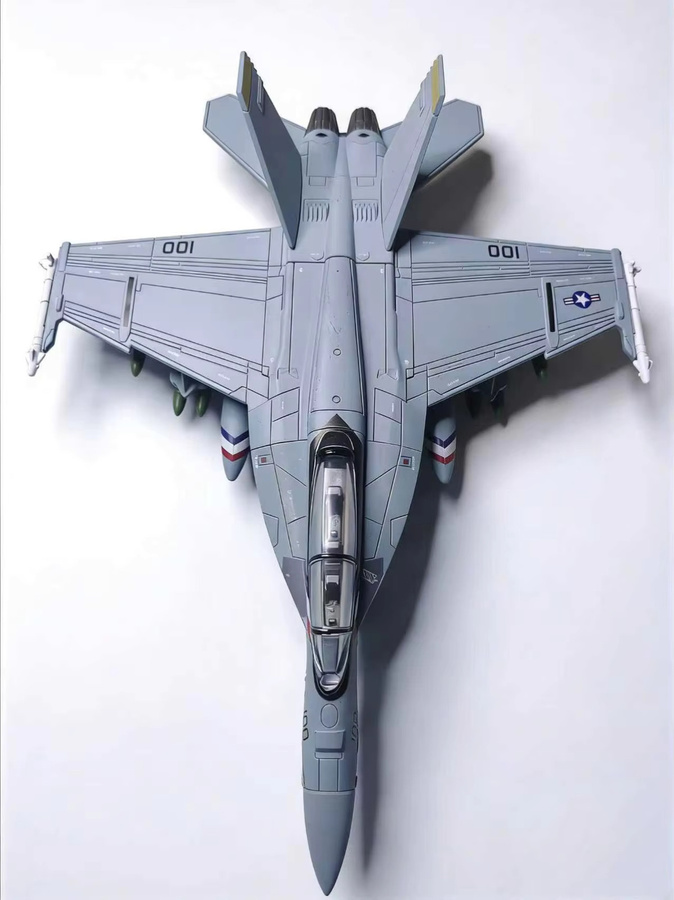 Kennie F/A-18 Super Hornet Bounty Hunter VFA-2 Flugzeugmodell, Maßstab 1:72, Kunststoff - Bild 3