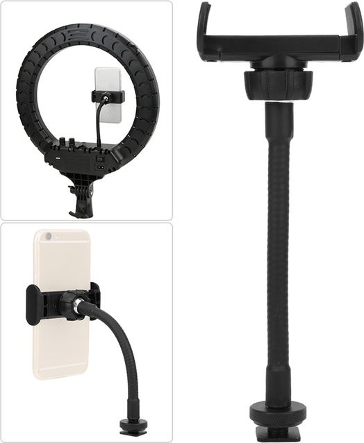 Tragbare Handy-Livestream-Halterung als leichter Smartphone-Clip in Schwarz - Bild 1