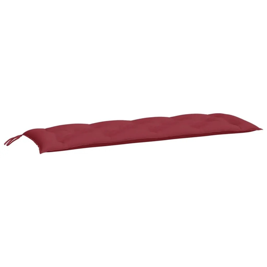vidaXL Gartenbank-Auflagen 2er-Set Weinrot aus wasserabweisendem Oxford-Gewebe B/T/H: 150 x 50 x 7 cm - Bild 2