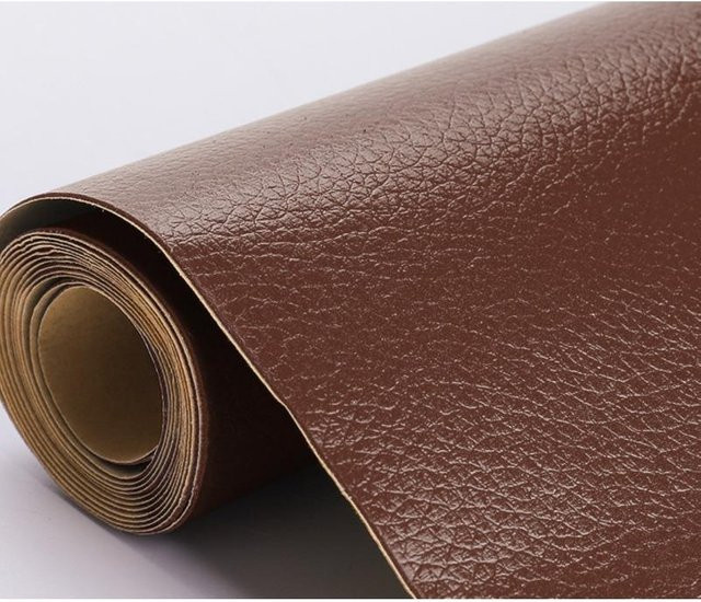 Selbstklebende Reparaturflicken aus PU-Leder in Hellbraun für Leder, Kleidung, Sofas und Möbel, B x H: 30 x 20 cm - Bild 1