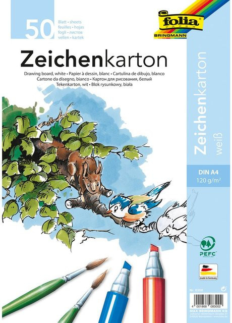 Folia Zeichenpapier DIN A4 in Weiß - Bild 1