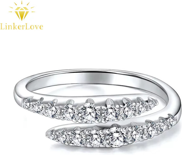 Ring Moissanit, 925 Silber, Damen, Verlobung - Bild 1