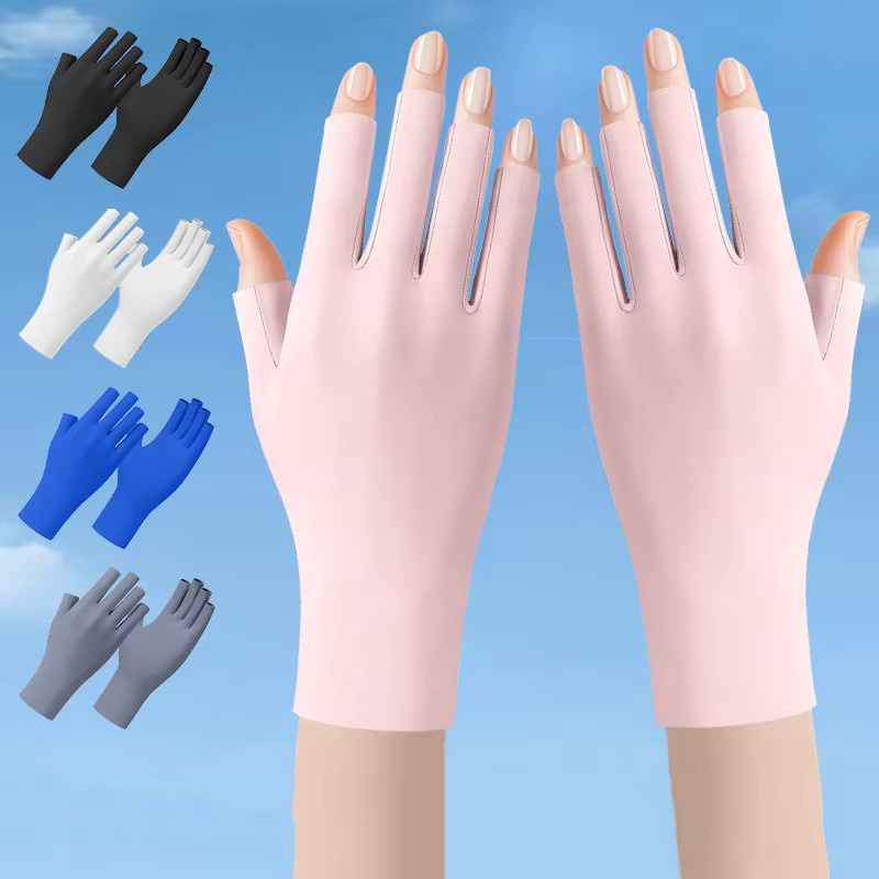 HUA HUA Anti-UV-Nagelhandschuhe, Pink, Unisex - Bild 1
