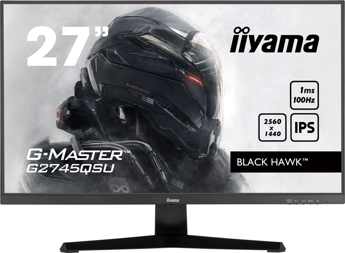 iiyama G-MASTER G2745QSU-B2 Gaming Monitor, 68,6 cm (27 Zoll), Wide Quad HD, LED, 1 ms, Schwarz - Bild 1