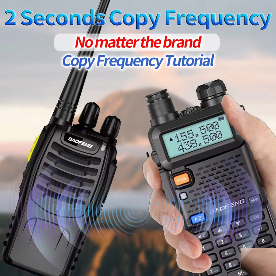 Baofeng M-5R Hochleistungs-Handfunkgerät Walkie-Talkie in Schwarz für Outdoor-Camping und Sicherheit - Bild 3