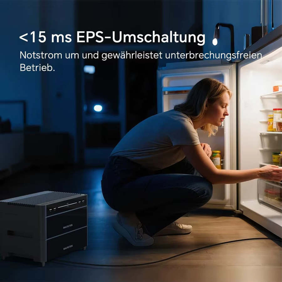 Marstek Venus A Balkon-Solaranlage mit Heimspeicher und Wechselrichter, 2120 Wh, 4 MPPT, 2,4 kW PV-Eingang, 1500 W Ausgang, LiFePO4-Akku, App-Steuerung, Schutzart IP65 - Bild 3