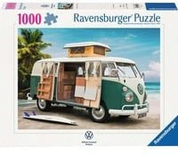 Ravensburger Puzzle Volkswagen T1 CamperVan weiß grün 1000 Teile - Bild 1
