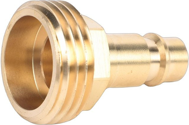 TOMTOP JMS Messing Schnellkupplung Schlauchadapter PF247007 in Beige/Gold für 1/2 Zoll und 3/4 Zoll Gartenschlauch oder Wohnmobil Duschwanne - Bild 1