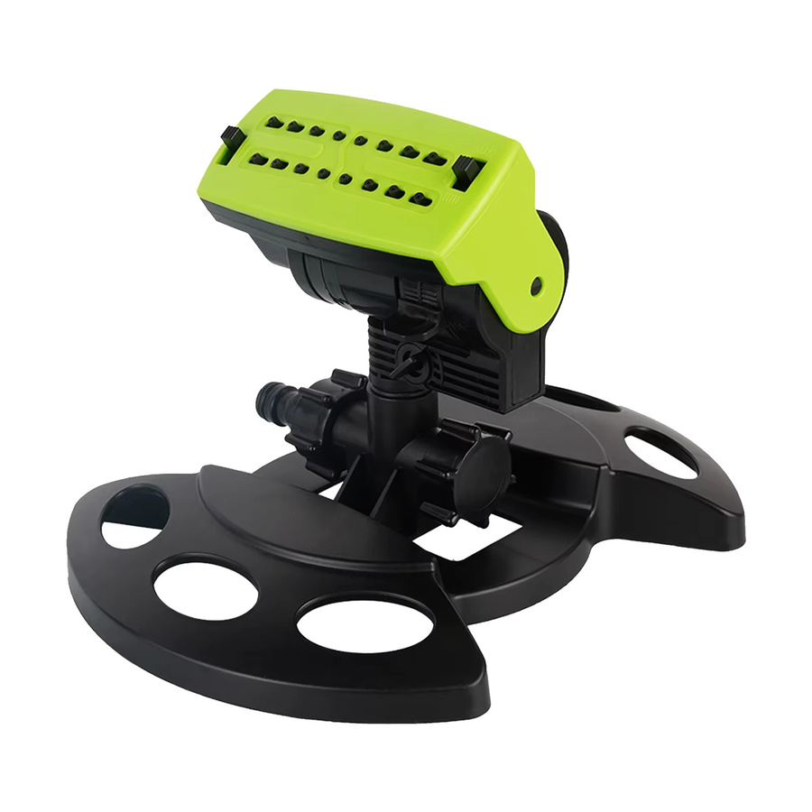Automatischer Gartensprinkler in Grün mit 180 Grad Rotation und verstellbarer Abdeckung für die Bewässerung von Rasen, Blumen und Gemüse - Bild 4