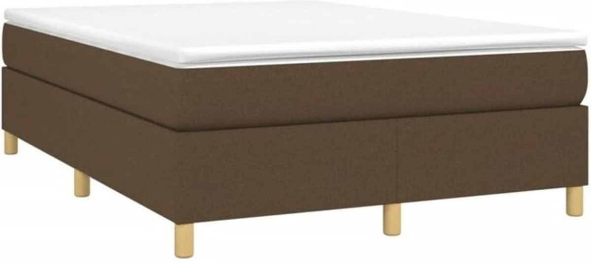 vidaxl Boxspringbett aus Stoff in Braun B/T/H: 140 x 200 x 35 cm - Bild 1