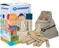Kubb Schwedenschach Wikingerschach Set aus Pinien-Holz