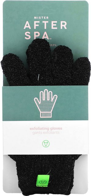 AfterSpa Hornhautentfernungs-Handschuhe, Schwarz, 1 Paar, Unisex - Bild 1