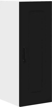 vidaXL Küchenwandschrank in Schwarz mit Tür, minimalistisches Design, B/T/H: 30 x 31 x 80 cm