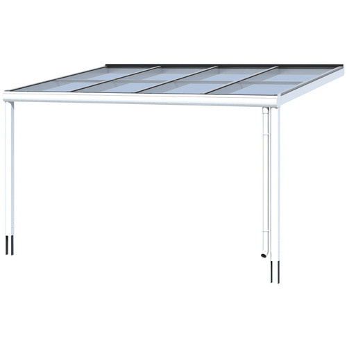 Skan Holz Terrassenüberdachung Modena mit Verbund-Sicherheits-Glas und Aluminium in Weiß, B/T/H: 434 x 257 x 252 cm - Bild 3