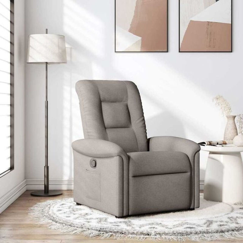 Modern Relaxsessel von Vidaxl aus Stoff in Taupe meliert und Grau - Bild 1