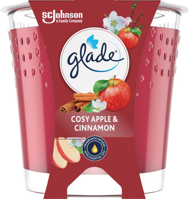 Glade Duftkerze Cosy Apple & Cinnamon, 112g, Unisex - Bild 1