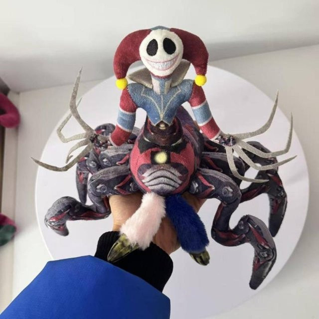 haoyuan Poppy Playtime Spinnen-Clown-Monster Plüschtier bunt - Bild 1