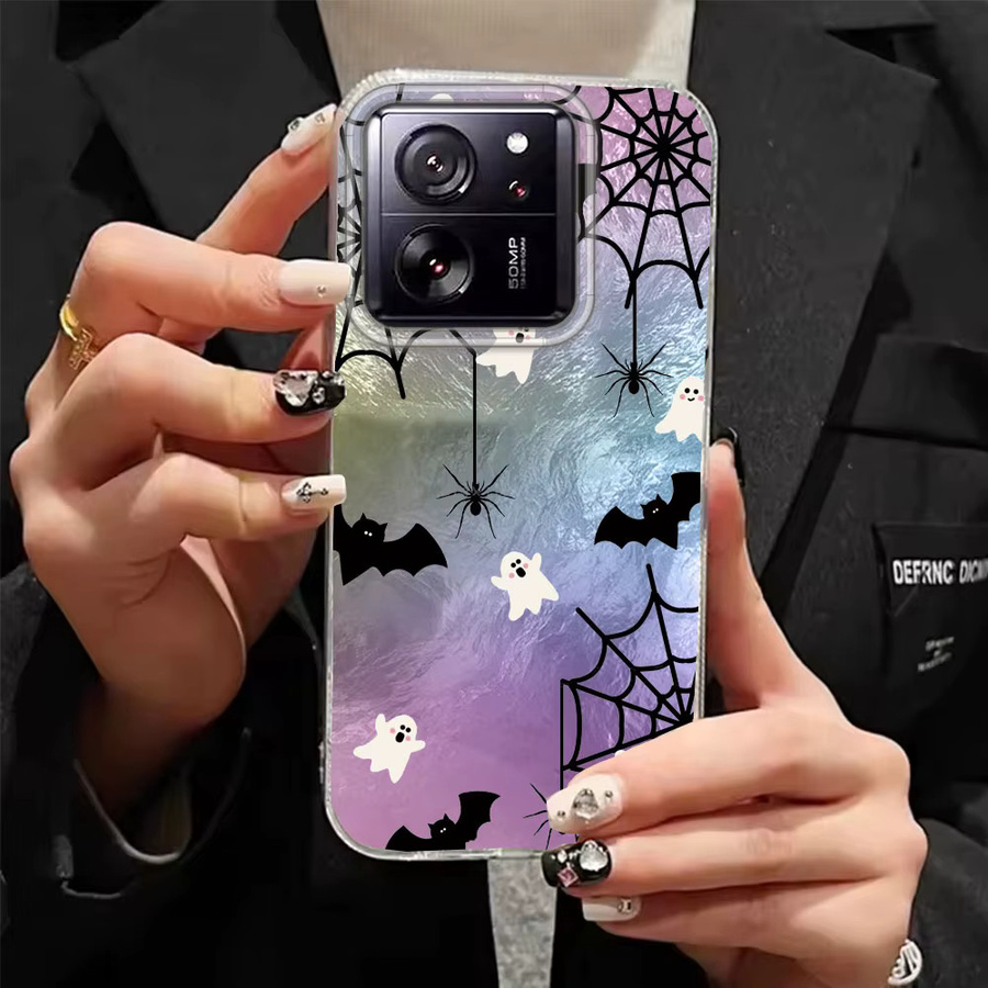 Handyhülle mit lustigem Halloween Geist Gesicht Muster für Xiaomi 13T 14T Pro 11 Lite NE Poco X5 X6 X7 M6 C65 C61 M5S in Multicolour - Bild 2