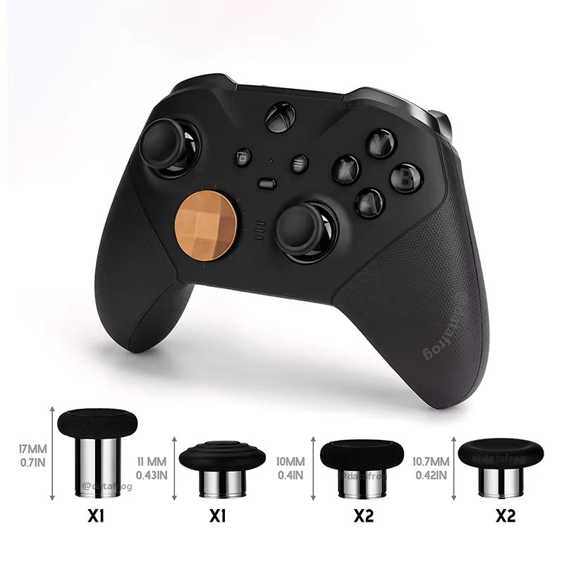 DATA FROG Ersatz-Thumbsticks und Trigger Paddles in Gold für Xbox One Elite Controller Serie 2 Reparatursatz - Bild 2