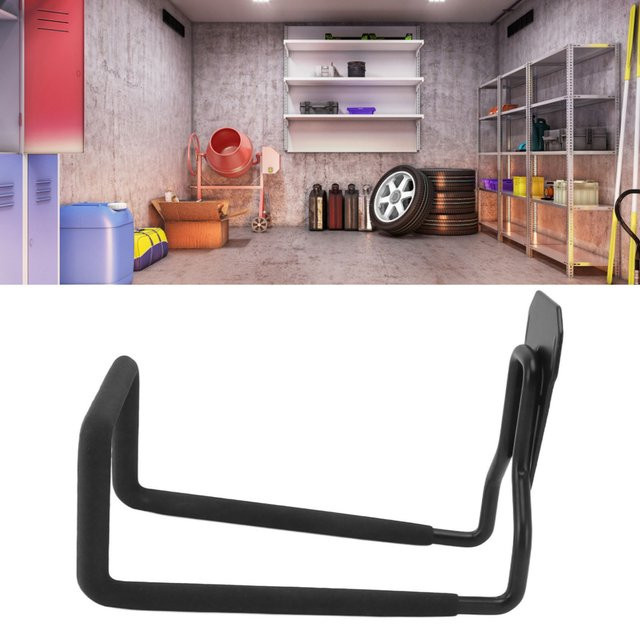 ZJCHAO Wandmontierter Gartenschlauchhalter aus Metall in Schwarz für Garten und Garage - Bild 1