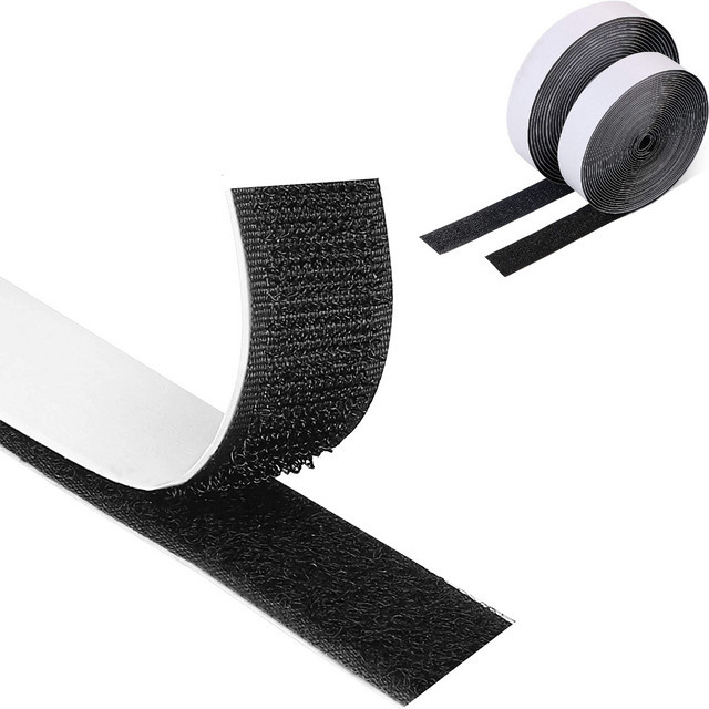 Selbstklebendes Klettverschlussband aus Nylon in Weiß, 5 Meter Länge, Breite: 20 mm - Bild 1