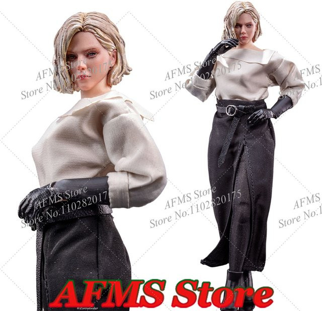 Hot Toys Grace, Sammlerfigur, 1/12 Maßstab, weißes Hemd, Rock, Strümpfe, Kleidungsset - Bild 1