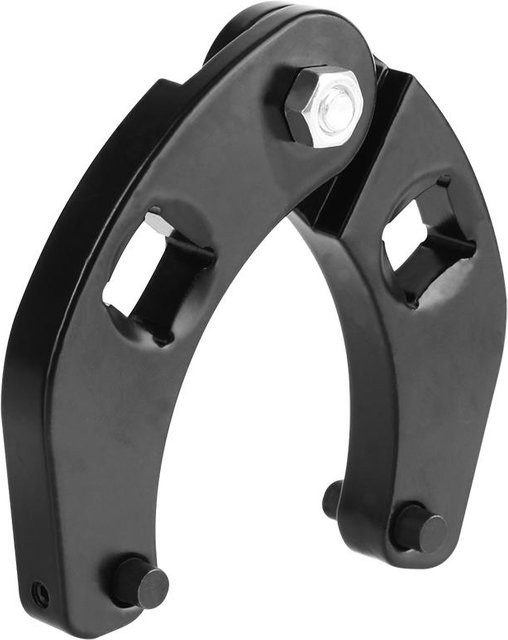 AINYSZIN Verstellbarer Handschraubenschlüssel für Hydraulikzylinder und Landmaschinen, Umkehrbar, Schwarz, Stahl - Bild 1