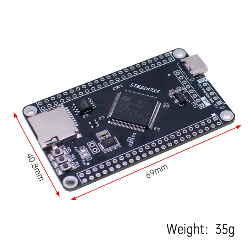 WAVGAT STM32H7 Entwicklungsboard für OV2640 OV5640 Kamera und TFT Bildschirm in Schwarz - Bild 2