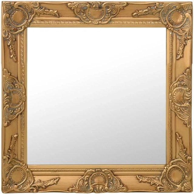 vidaXL Wandspiegel im Barock-Stil in Gold, B/H: 50 x 50 cm - Bild 1