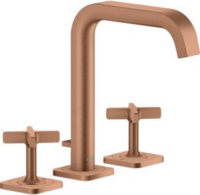 Hansgrohe Axor Citterio E 3-Loch-Waschtischarmatur in Gold mit Pop-up-Abfluss - Bild 1